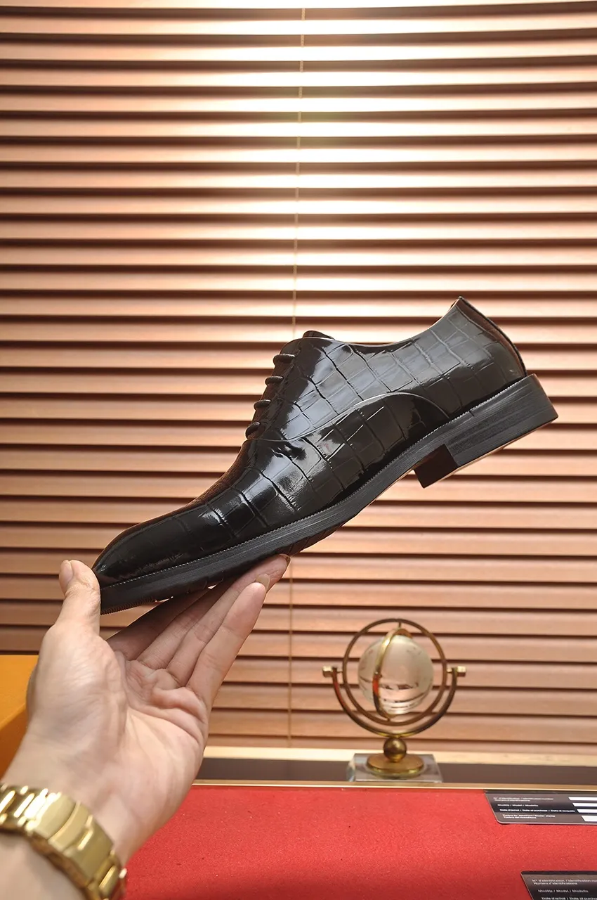 Men's shoes💰460💶【LOUIS VUITTON】(sheepskin lining) new cowhide LV formal shoes🎩🎩❗️🆘made one to one at the counter🎩original quality, imported cowhide upper➕full sheepskin lining➕original rubber outsole, {high quality visible}👣Size: 38-45 (45 custom-made)
